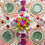Thumbnail: Veronica Beard Jardins Du Monde Green Party Plate, Set 4