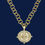 Thumbnail: Susan Shaw Gold Cross on Cross Medallion Necklace Handcast Jewelry