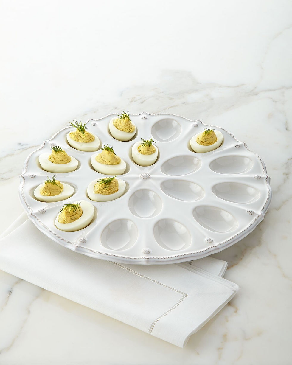 Thumbnail: Juliska Berry & Thread Whitewash Deviled Egg Platter