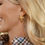Thumbnail: Susan Shaw Fleur de Lis Studs Earrings 24K TGP Jewelry