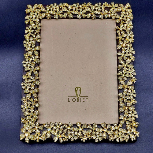 L'Objet Frame Garland w/ Yellow Crystals 4 x6 | Moss & Ivy
