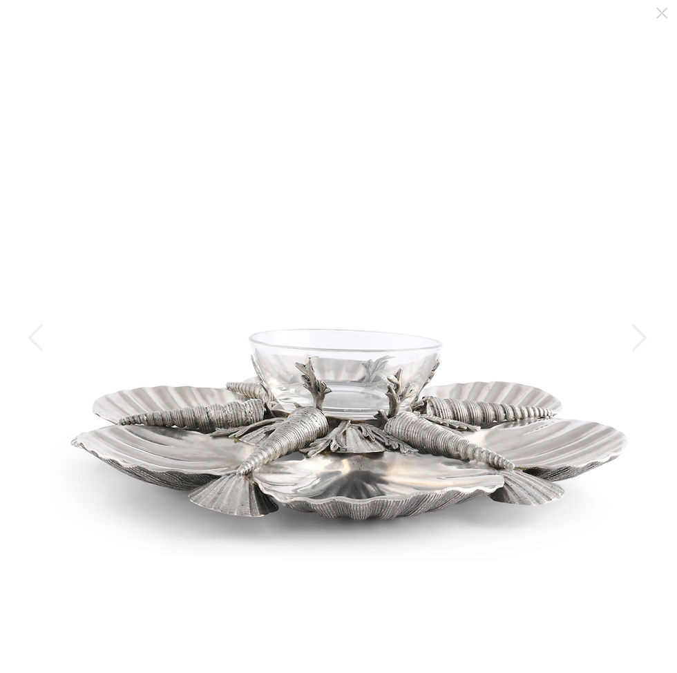 Thumbnail: Vagabond House Marine Life Pewter Serving Tray