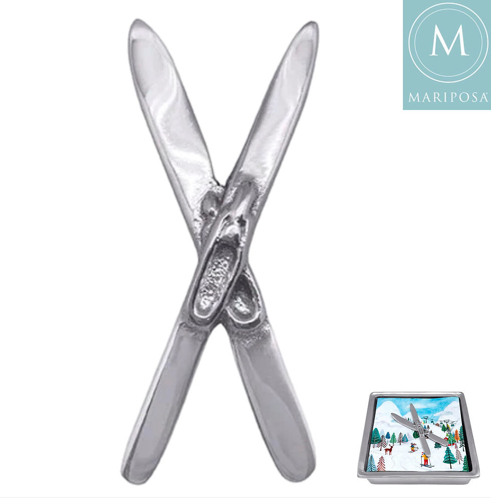 Thumbnail: Mariposa Crossed Skis Napkin Weight