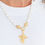 Thumbnail: Susan Shaw Vintage Cross Freshwater Pearl Necklace Gift Jewelry