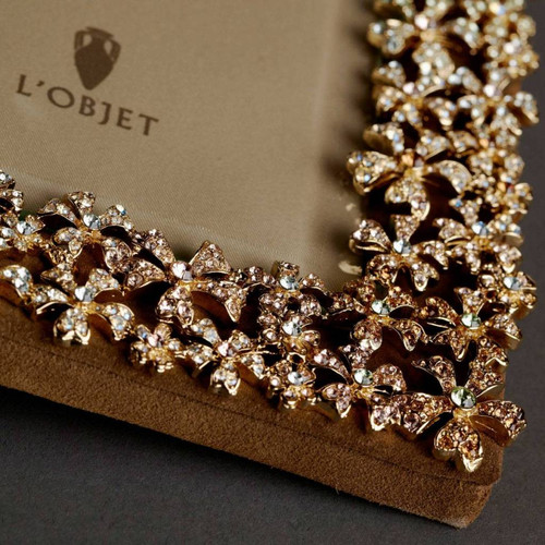 L'Objet Frame Garland w/ Yellow Crystals 4 x6 | Moss & Ivy