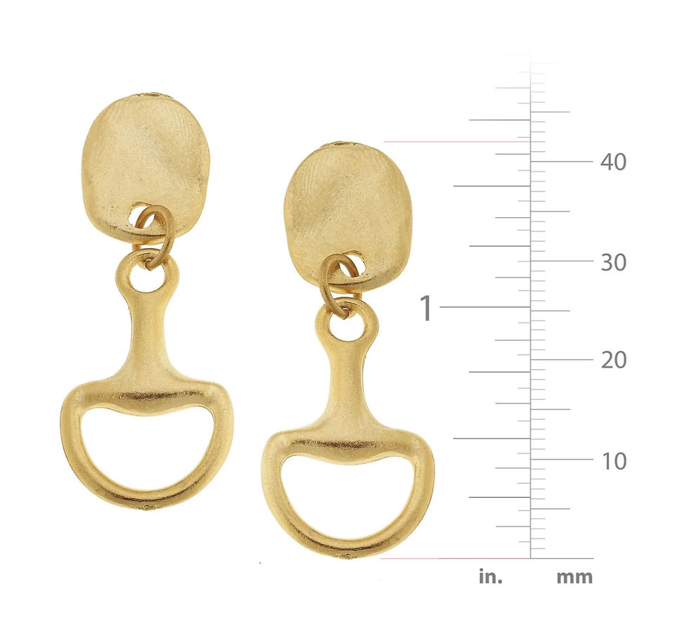 Thumbnail: Susan Shaw Horse Bit Earrings