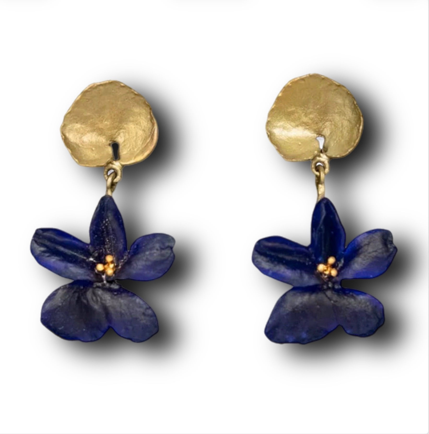 Michael Michaud Wild Violet Posts Earrings Botanical Gift J