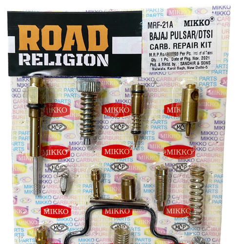 Road Religion Carburetor Repair Kit Compatible With Bajaj Pulsar