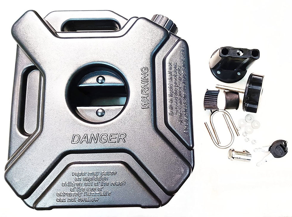 RoadReligion Jerry Can 5 liters with Fitting and lock universal