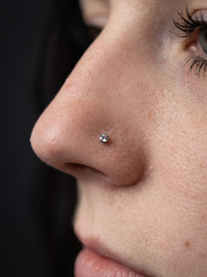 Piercing nosu – nostril, Black House Tattoo Praha