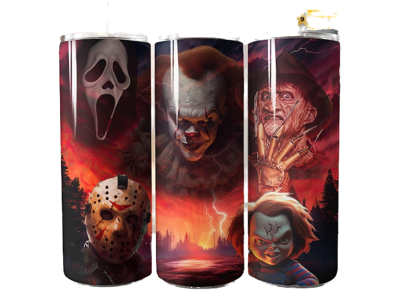Water color Horror 20oz Tumbler.