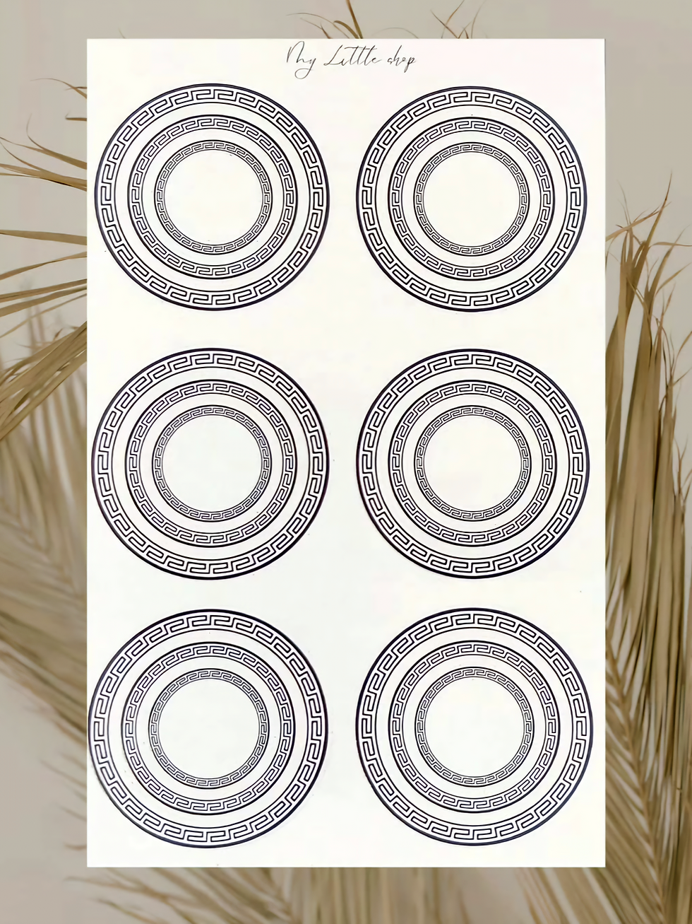 Thumbnail: Circle Frames Sticker Sheet