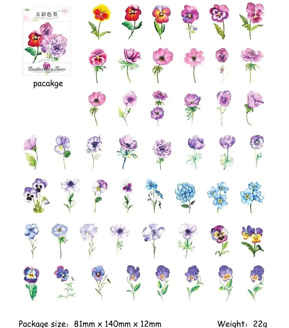 Thumbnail: Boundless Sea of Flowers Stickers