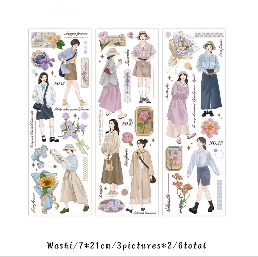 Thumbnail: Romantic Series Girl Stickers