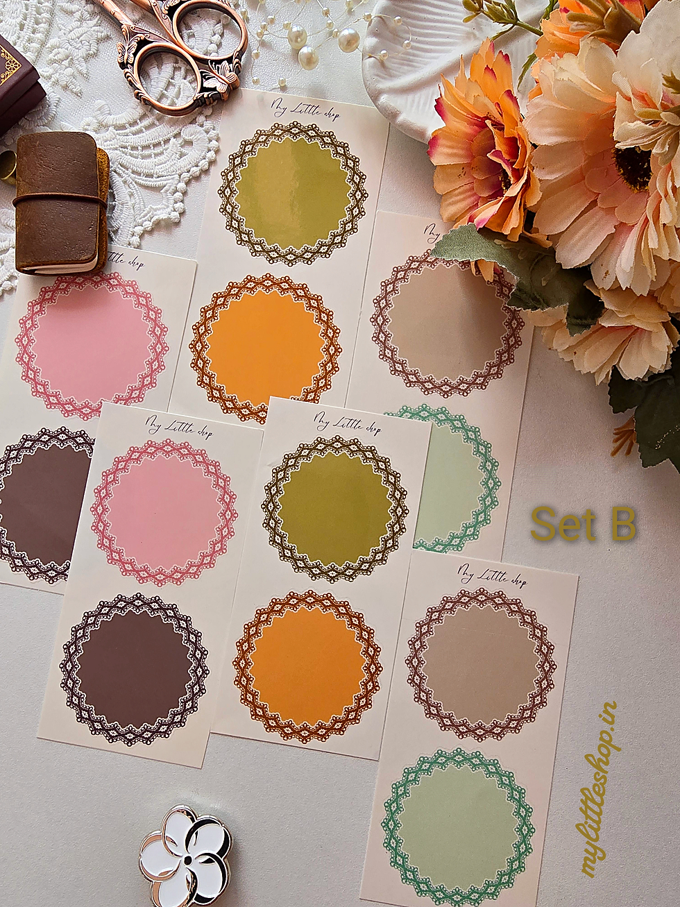 Thumbnail: Doilies - Clear Kiss-cut Stickers Pack