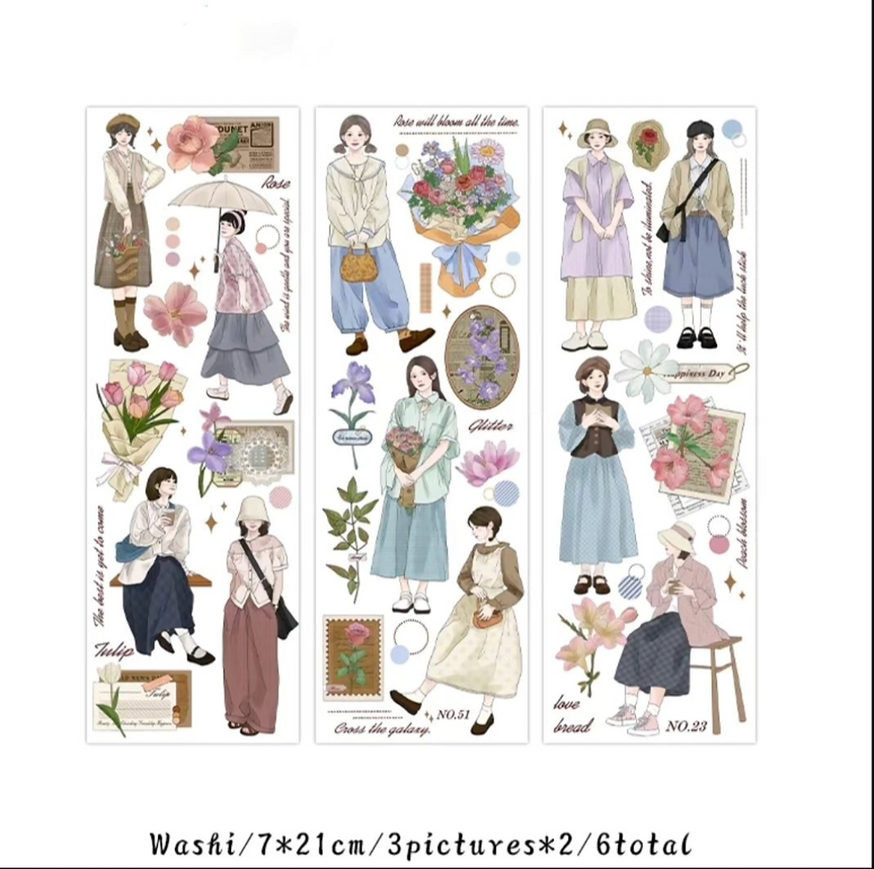Thumbnail: Romantic Series Girl Stickers