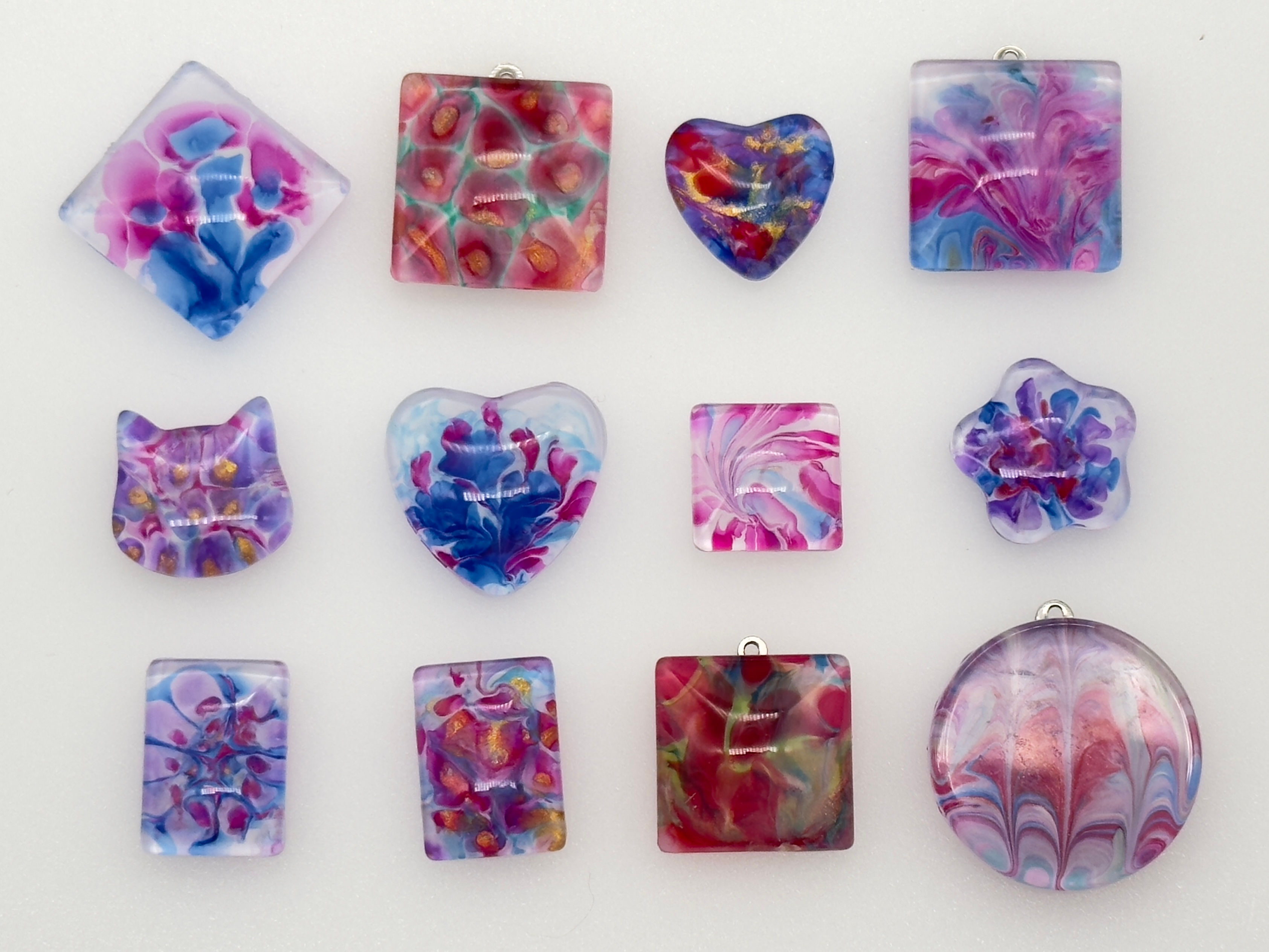 Abstract Painting Pendants