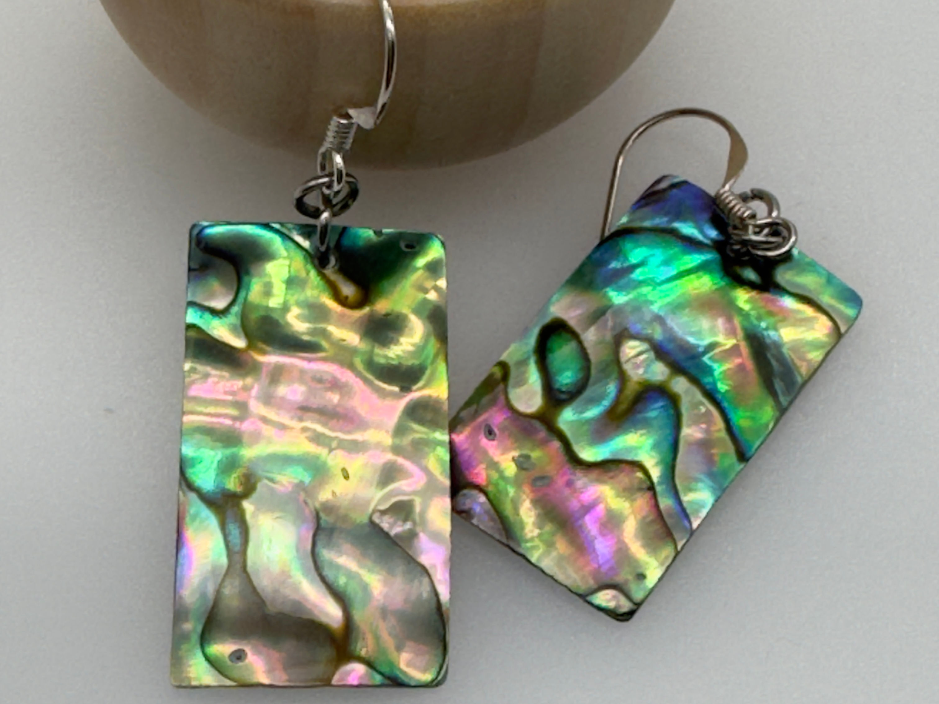Rectangle Abalone Shell earrings