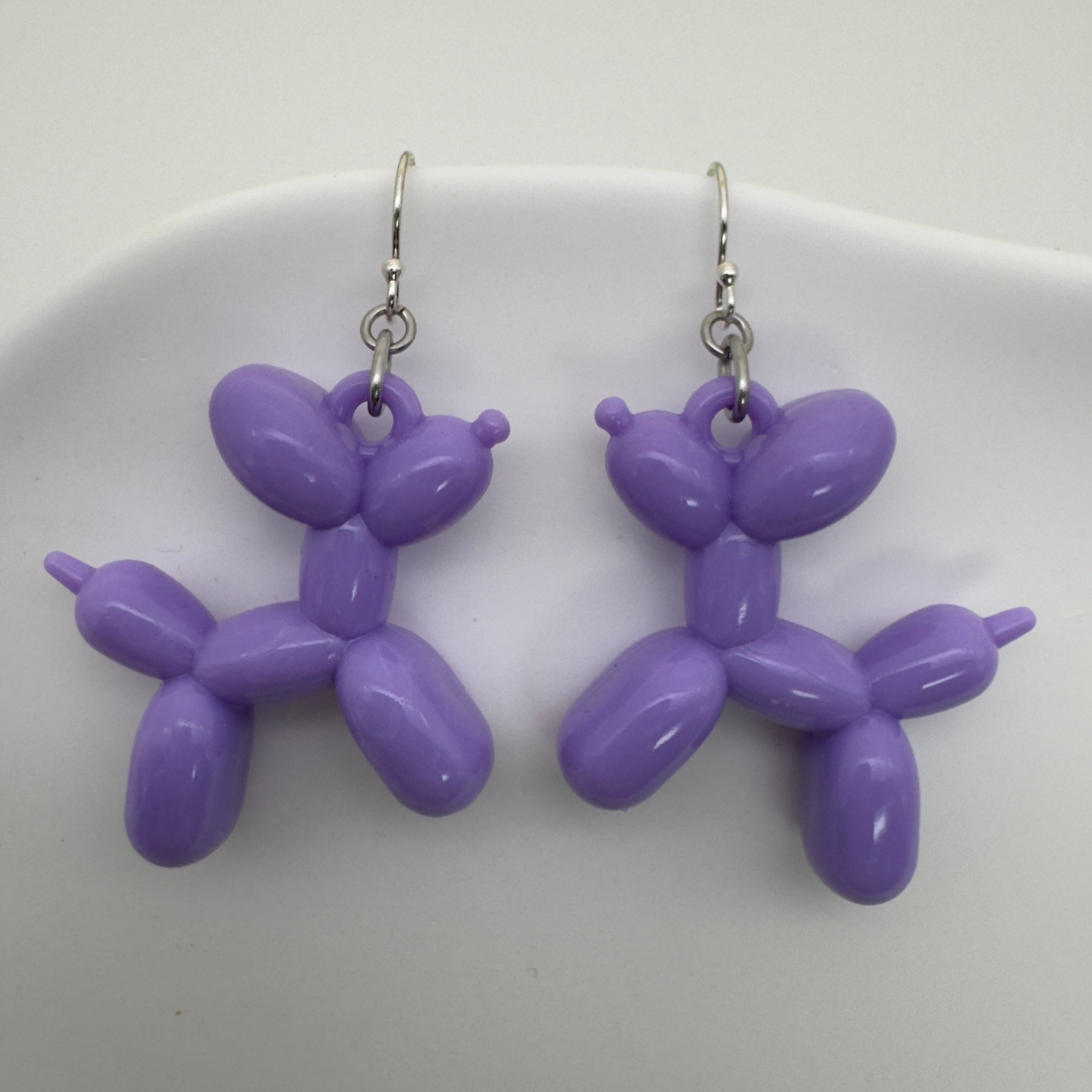 Plastic dog Earrings