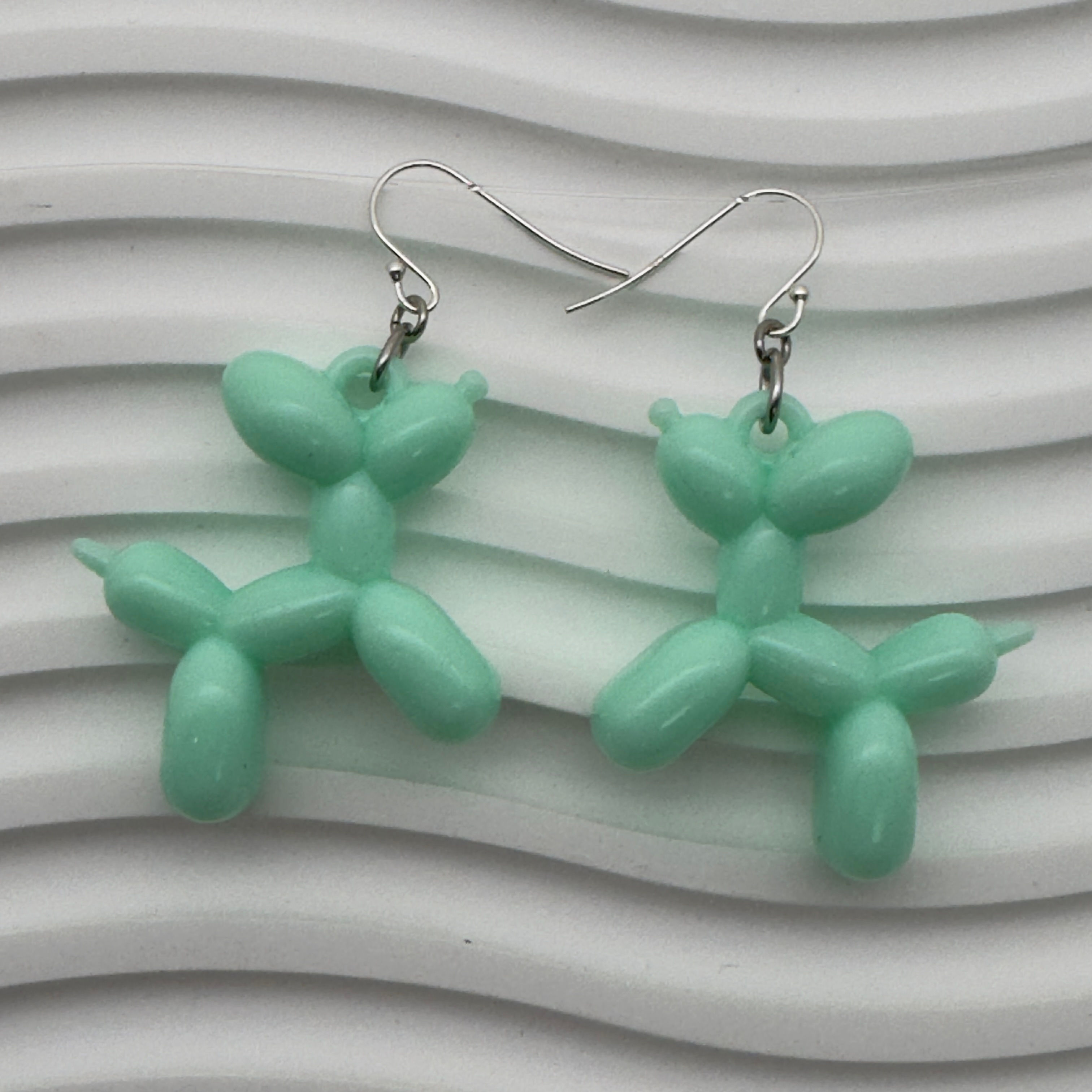 Plastic dog Earrings