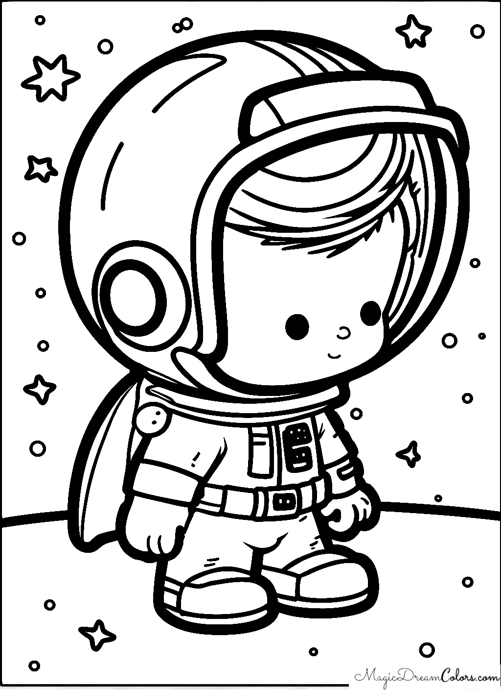Astronaut Malvorlage
