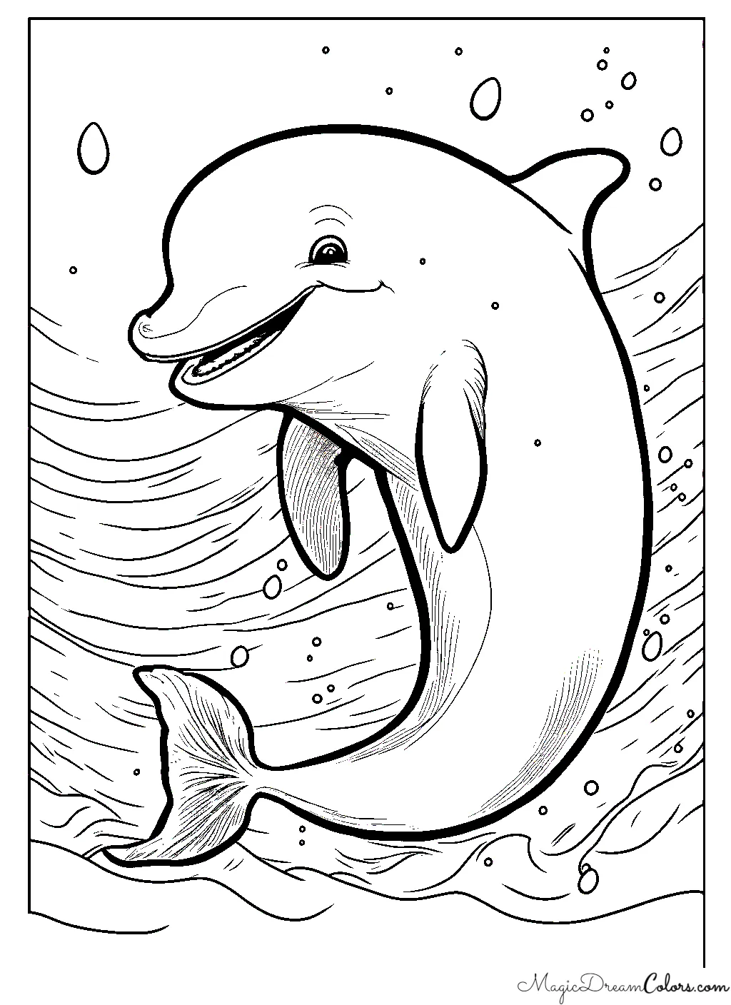 colour pages Dolphin