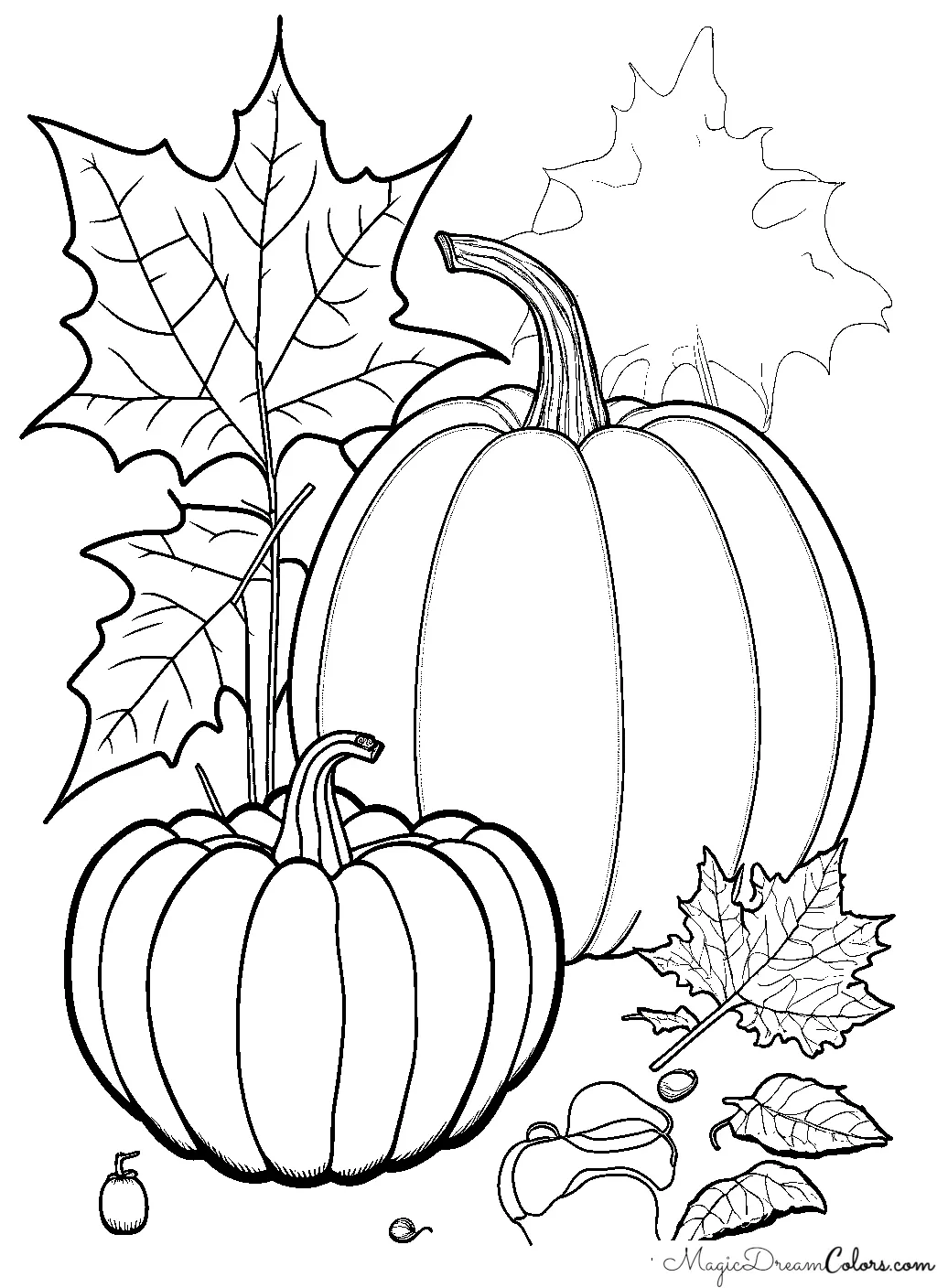 Ausmalbilder kostenlos Herbst