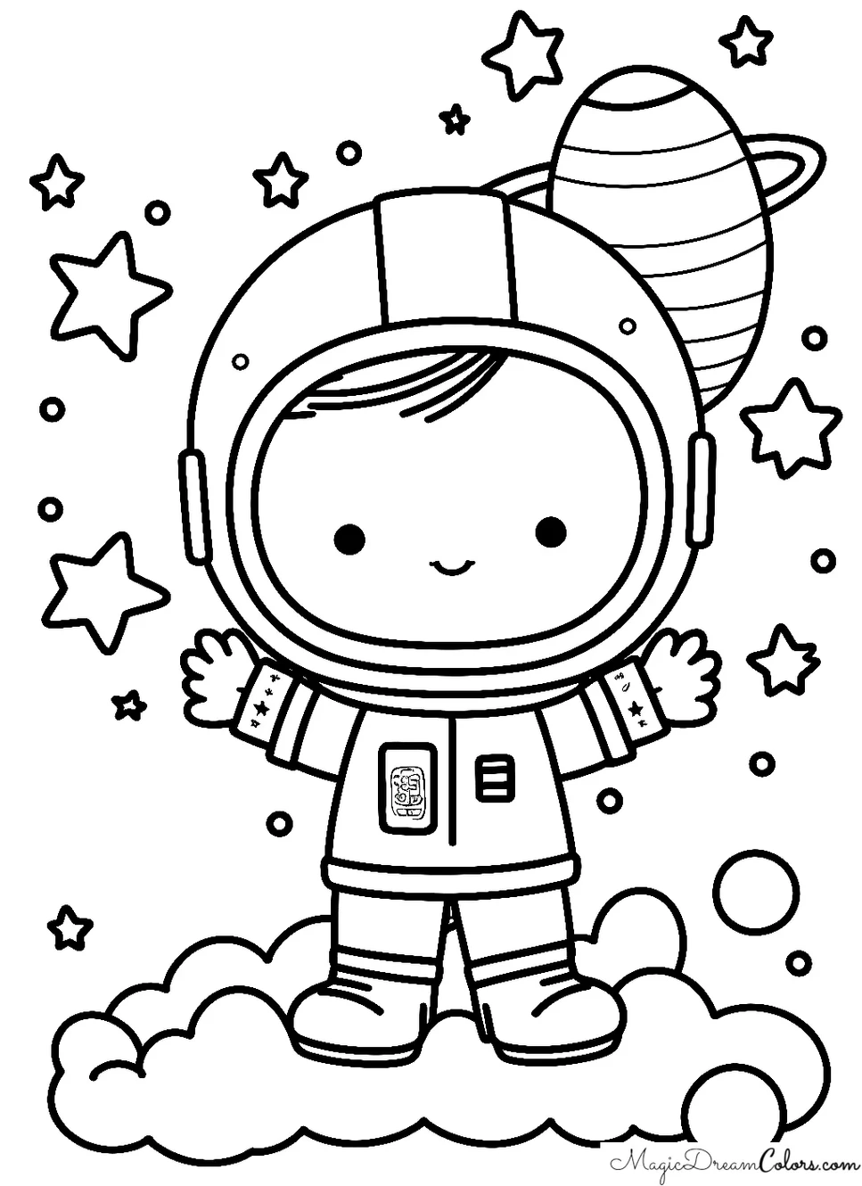 Astronaut printable coloring pages MagicDreamColors Astronaut printable coloring pages MagicDreamColors