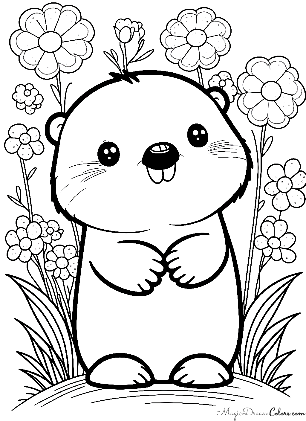 ausmalbilder murmeltier