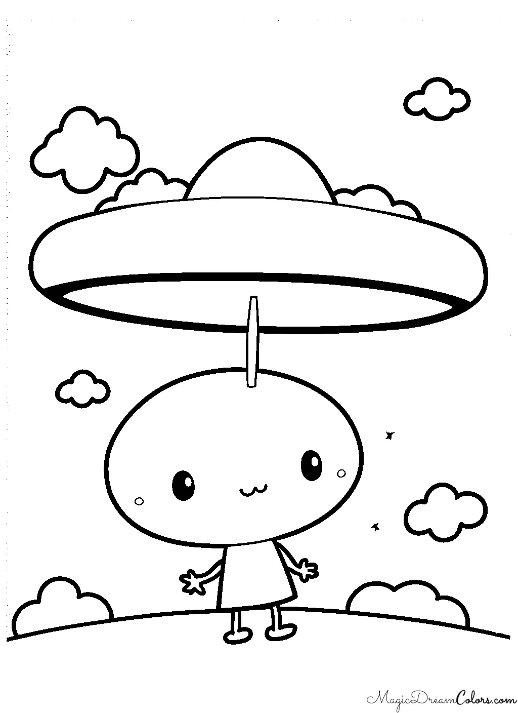 desenhos para colorir Alienígena