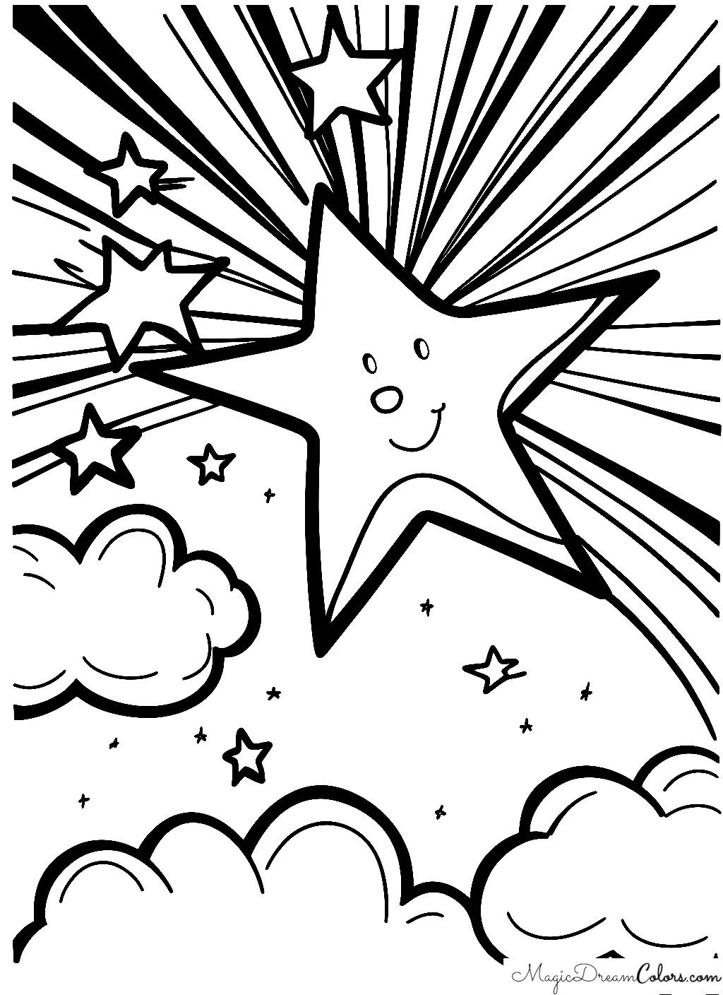coloring page of a Space