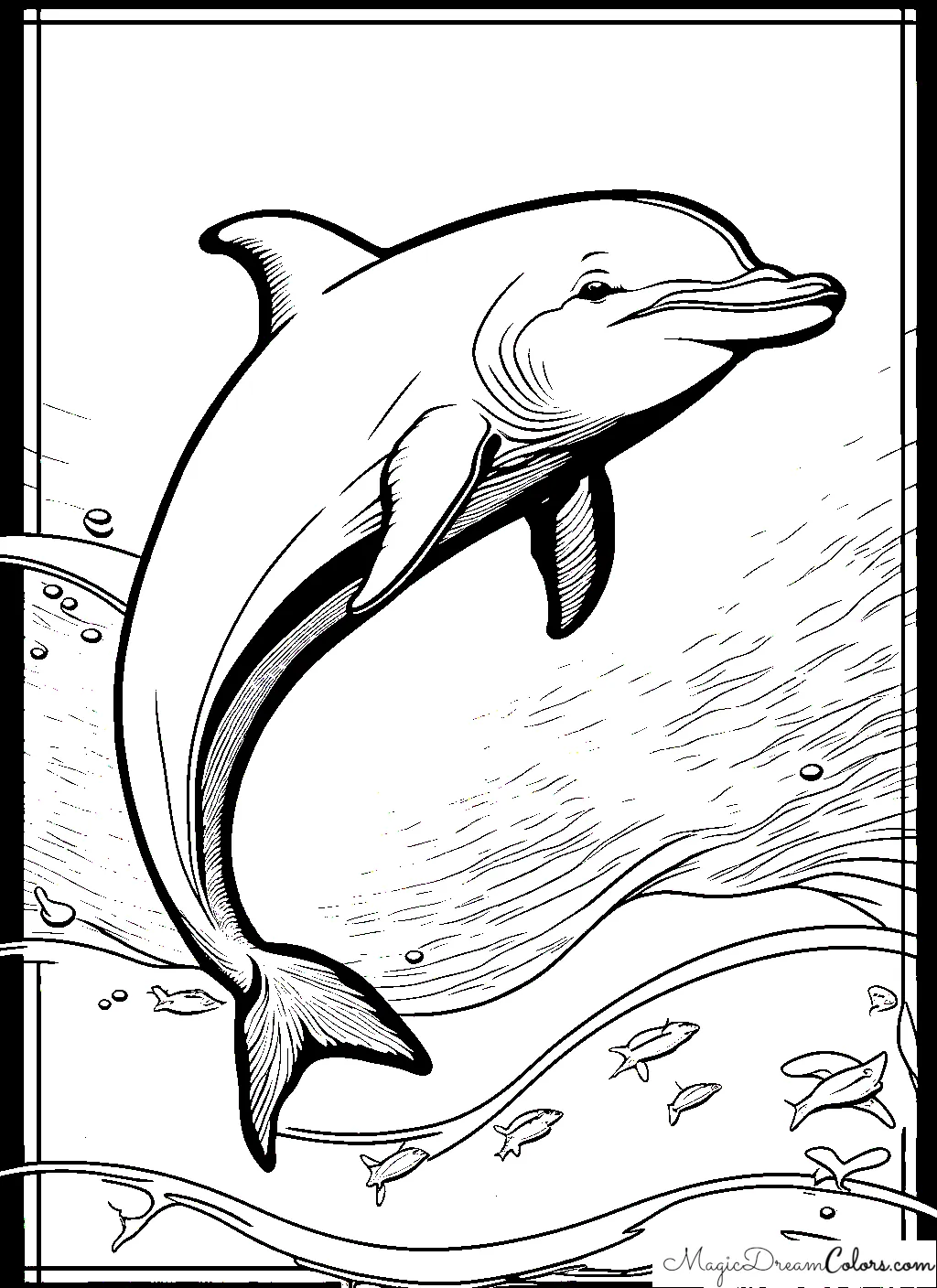 color page Dolphin