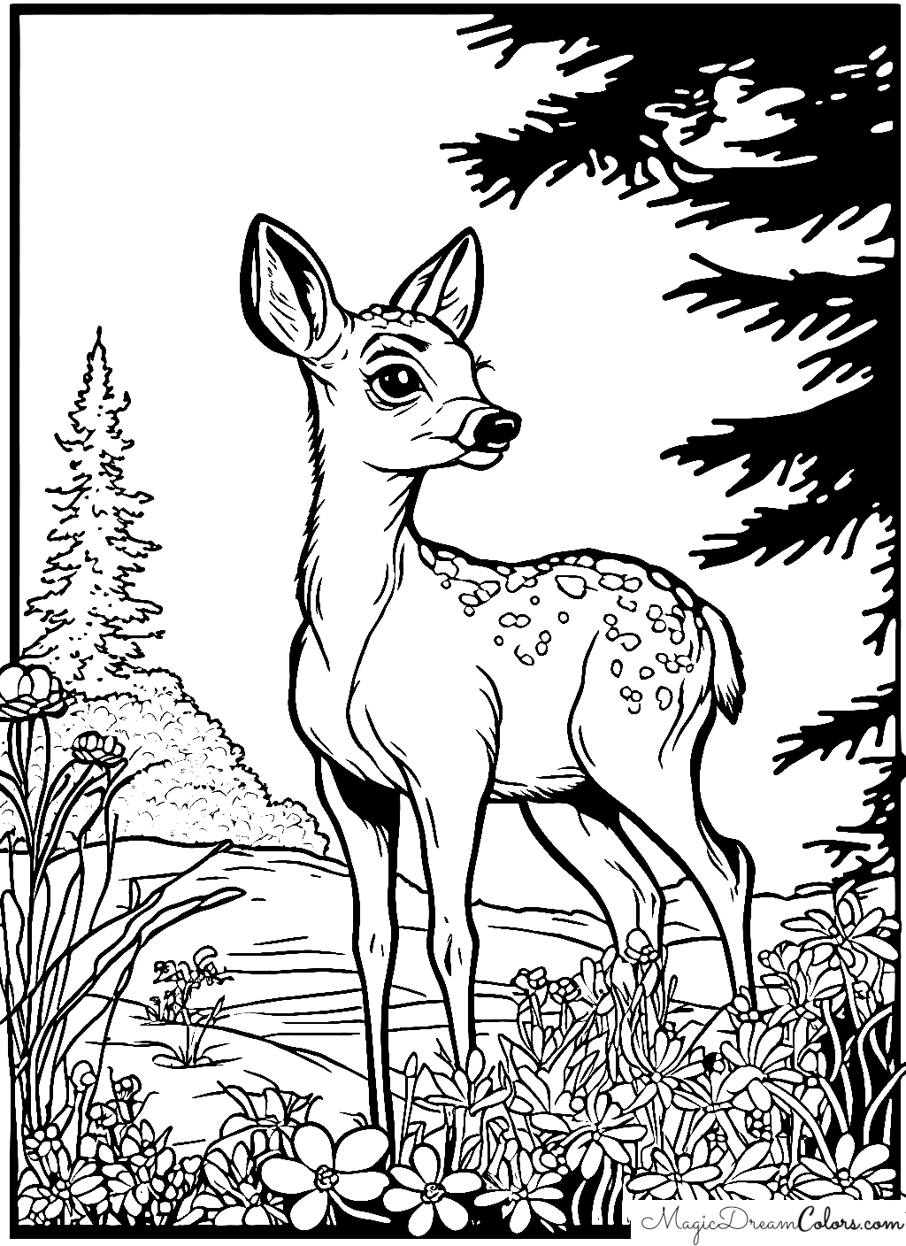 coloring page Bambi