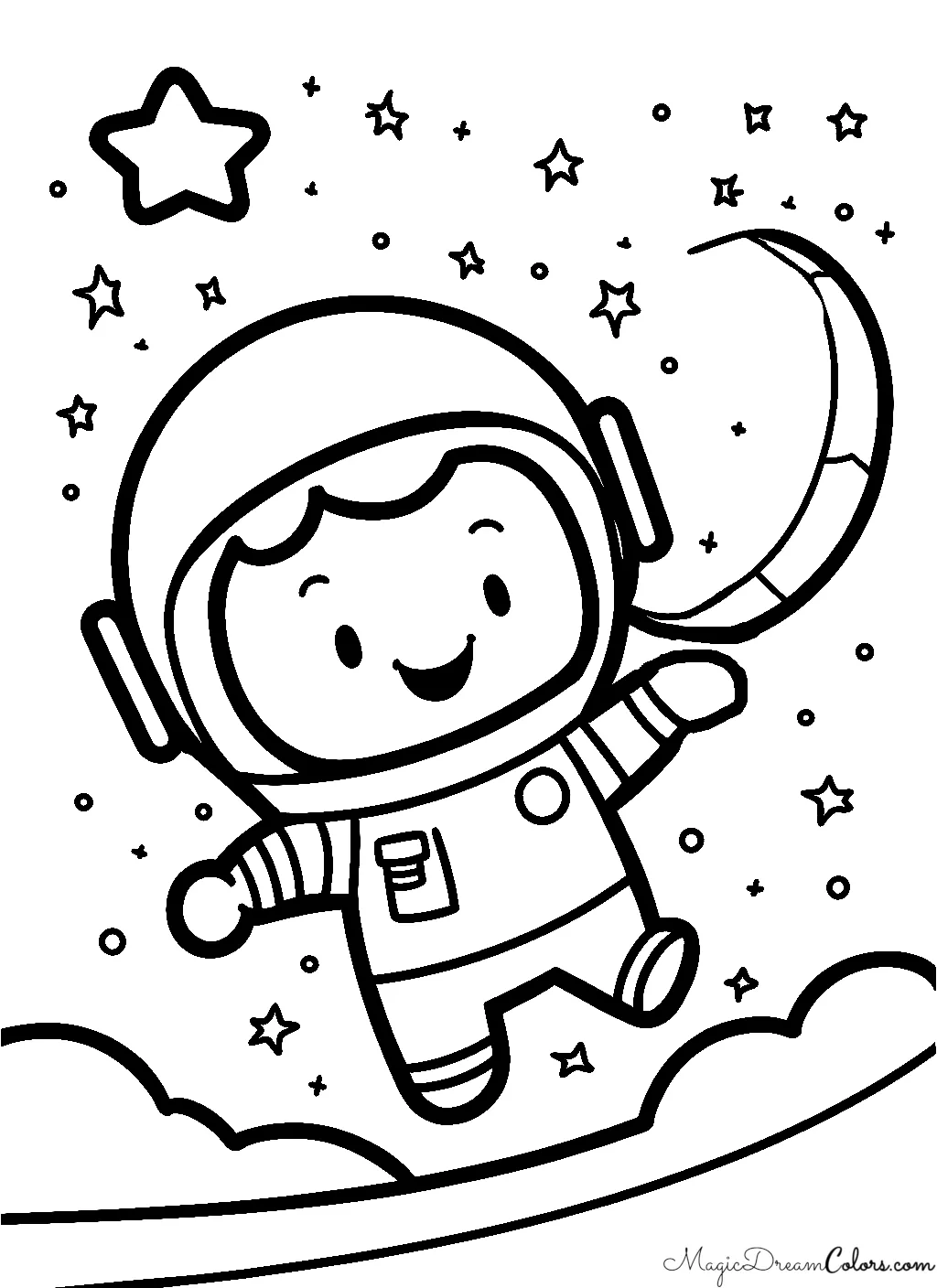 printable coloring pages Astronaut