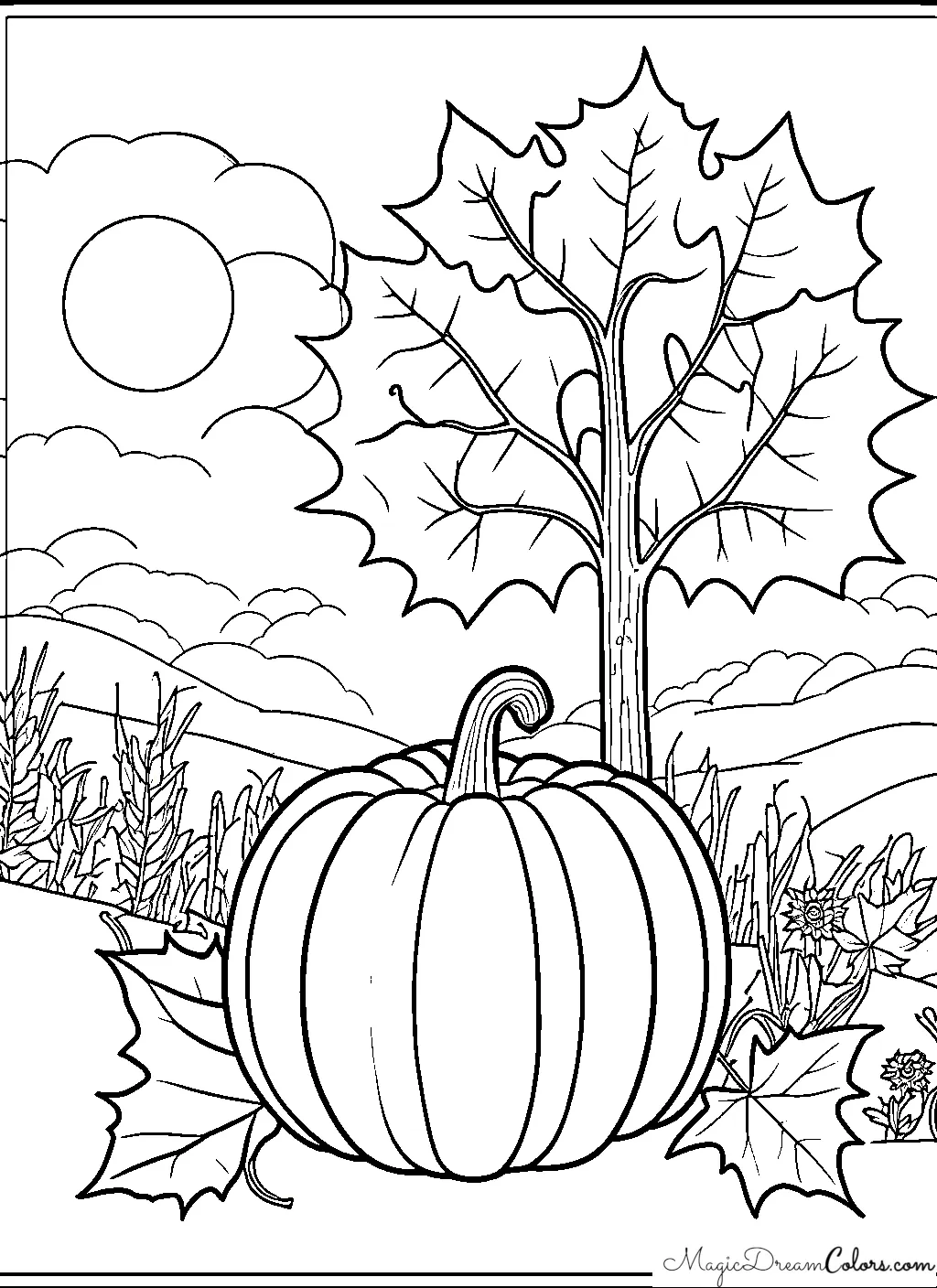 Malvorlagen Herbst