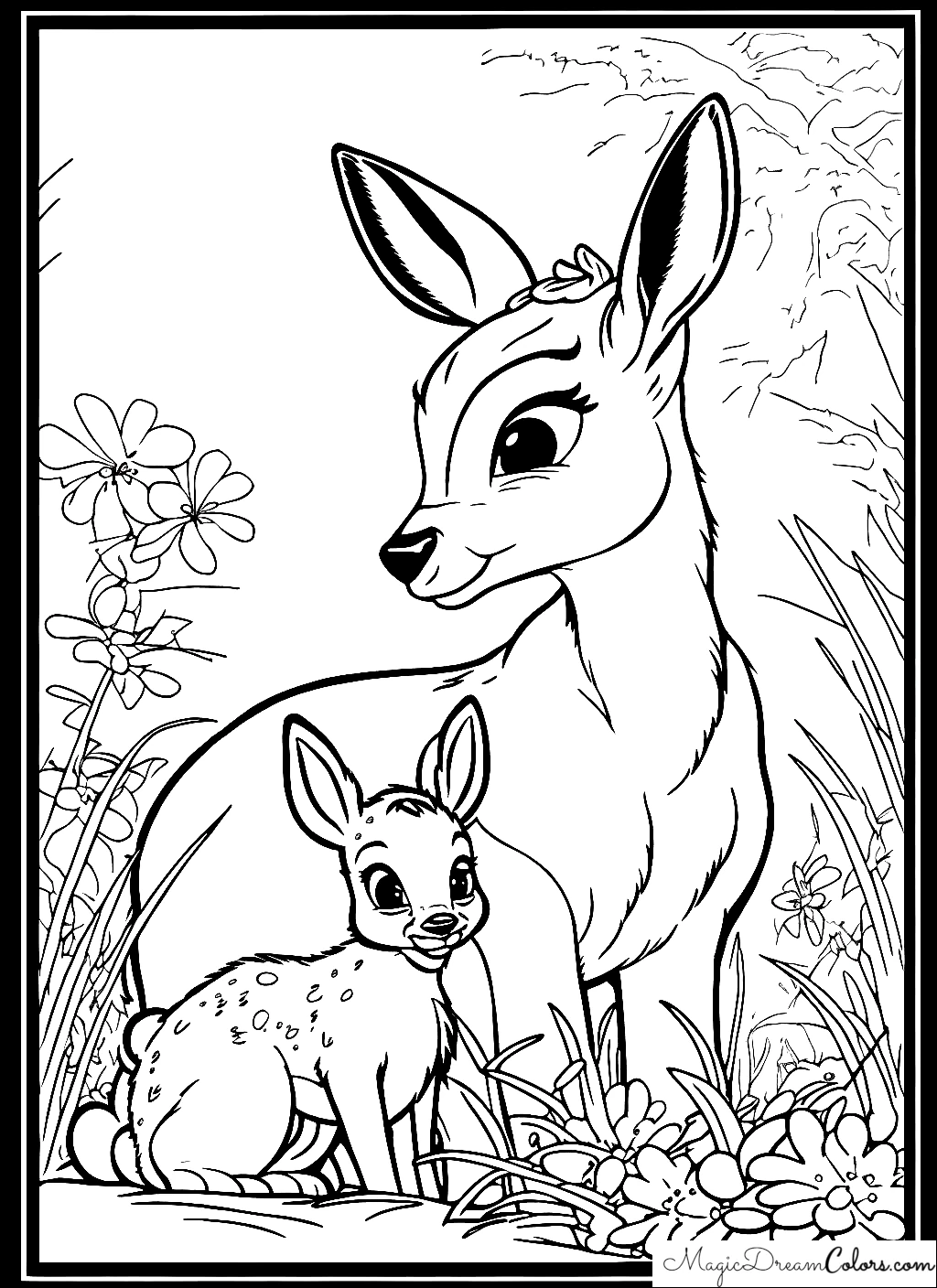 printable coloring pages Bambi