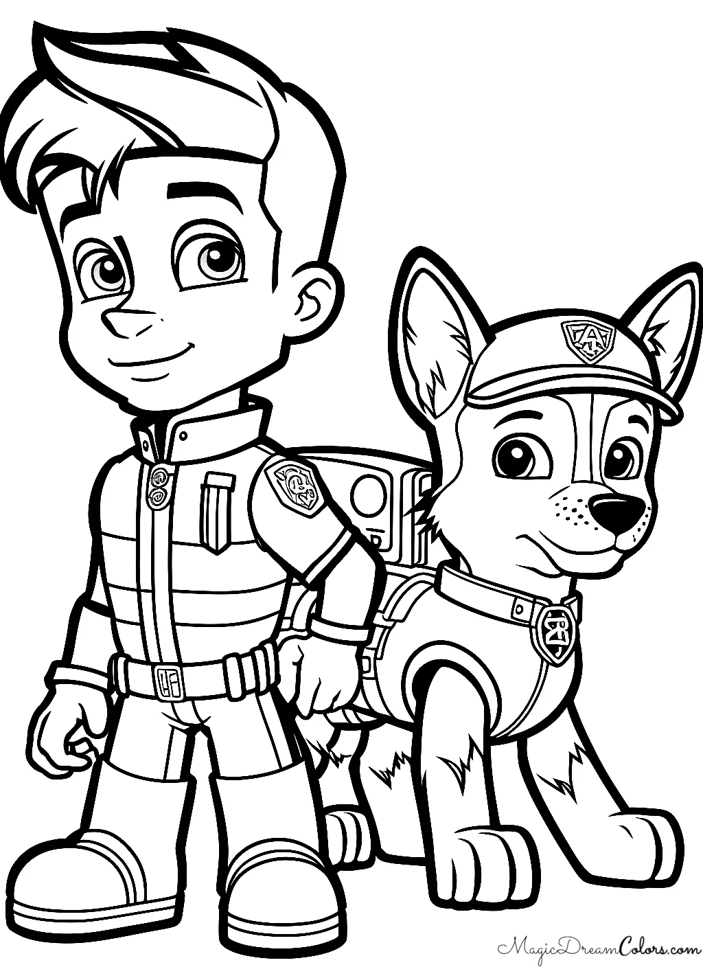 color pages Paw-Patrol