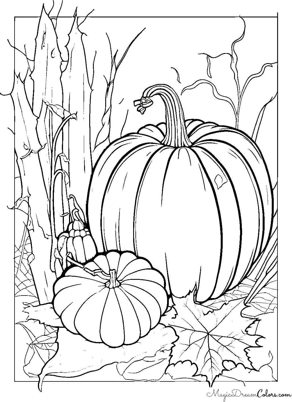 coloring page Autumn