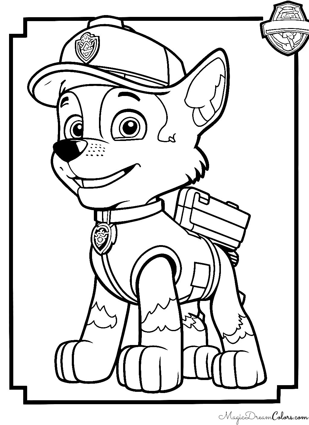 Paw-Patrol coloring page