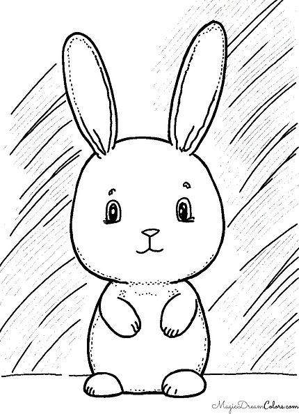 Malbild Hase | | MagicDreamColors Malbild Hase | | MagicDreamColors