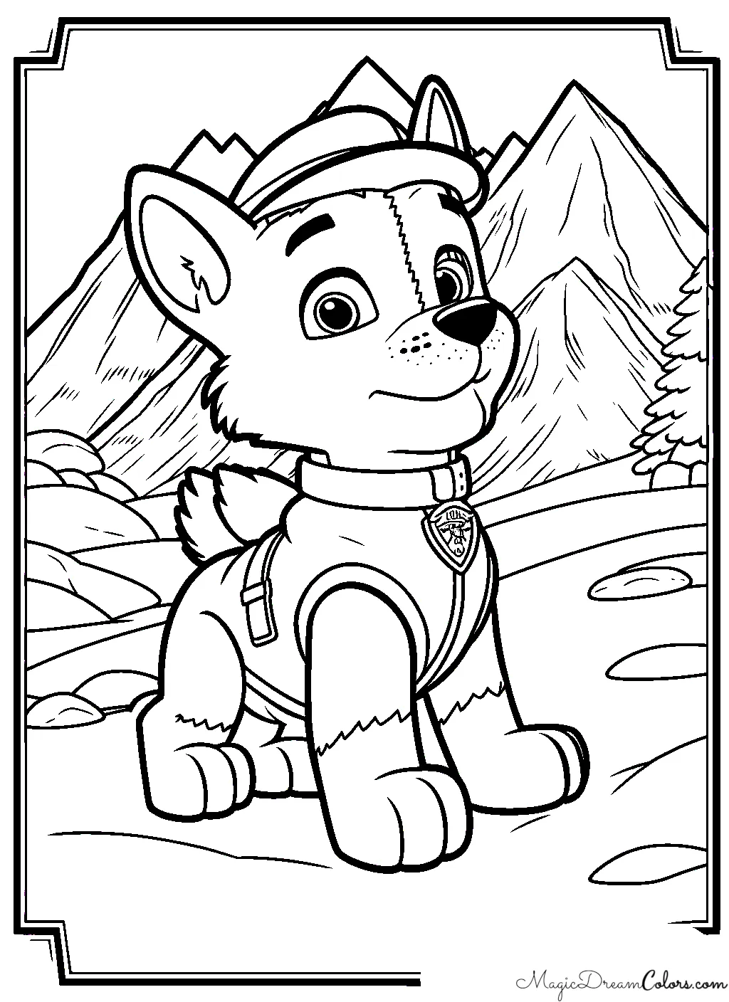 desenhos para colorir e imprimir Paw-Patrol