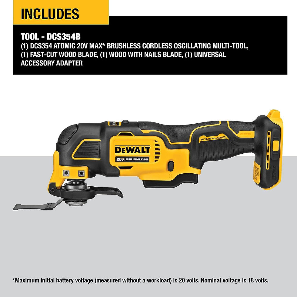 Miniatura: DEWALT ATOMIC 20V MAX* Herramienta oscilante, inalámbrica, oscilante, solo herra