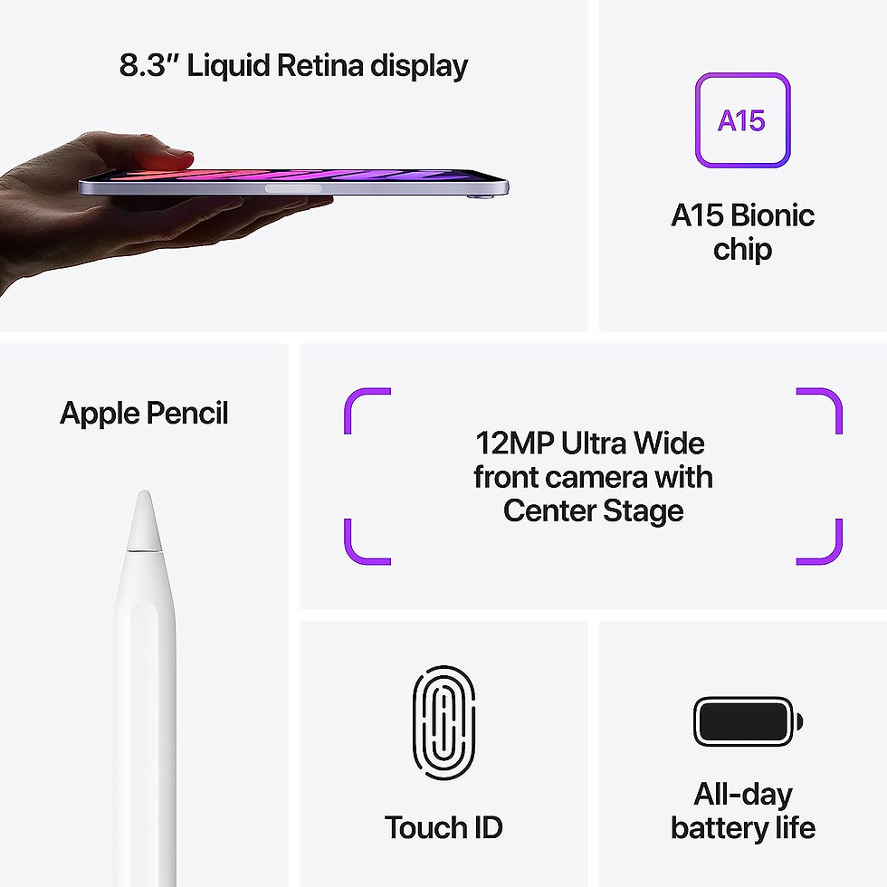 Miniatura: Apple iPad Mini - Modelo 2021 (Wi-Fi, 64 GB), gris espacial