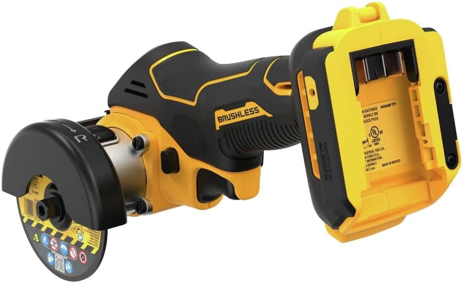 Miniatura: DEWALT Kit de amoladora angular inalámbrica de 20 V MAX, 3 pulgadas (DCS438E1)