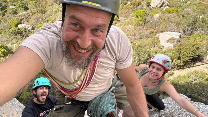 Dimitris is climbing with NatureSoul Adventures