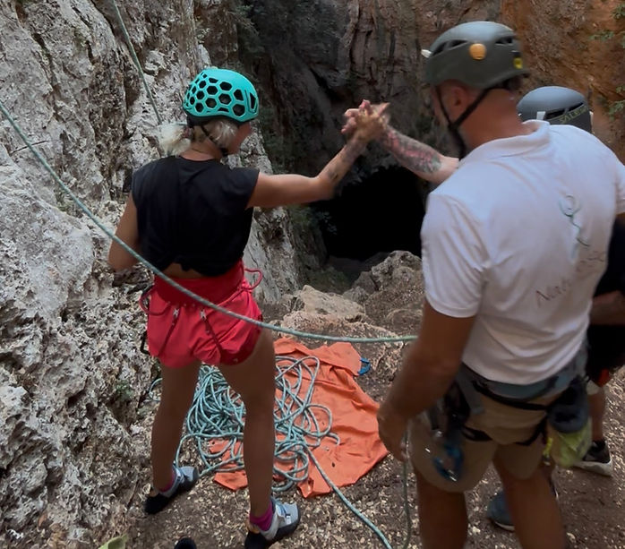 satished climber after climbing