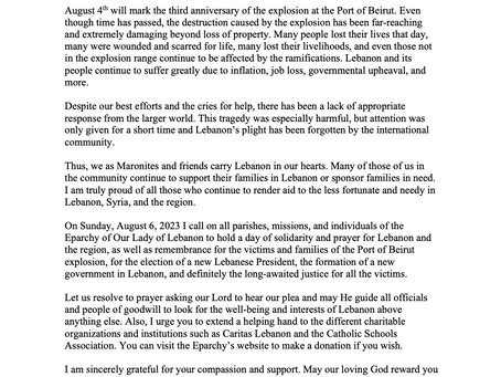 Commemorating the Port of Beirut Explosion