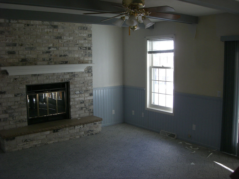 "Before"  Very BLUE  Family Room