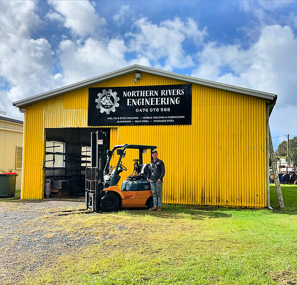 Northern Rivers Engineering Sheed with Will Jones Owner Ballina