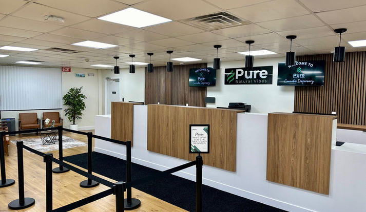 Pure Natural Vibes Dispensary in West Orange Interior